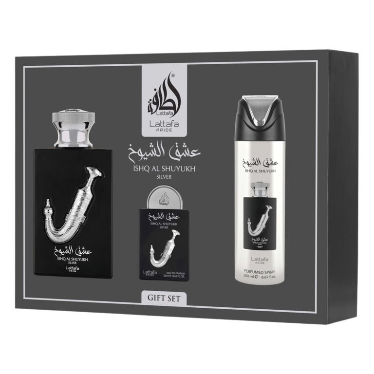 Ishq Al Shuyukh Silver Cadeauset van Lattafa